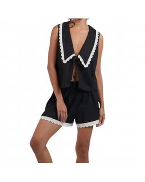 Sky To Moon Teigan Short Set - Black