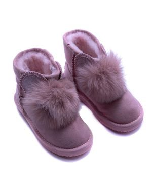 MOA Fur Boots - Purple