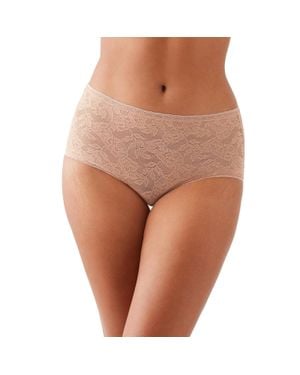 Wacoal High Profile High Cut Underwear Roebuck Brief Panty Gbo3532 - Brown