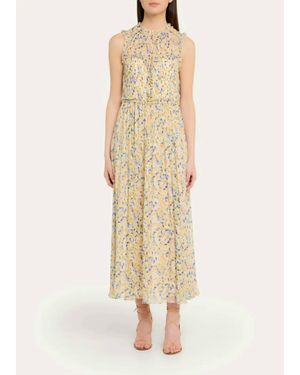 Ulla Johnson Kasia Floral Ruffle Dress - Natural