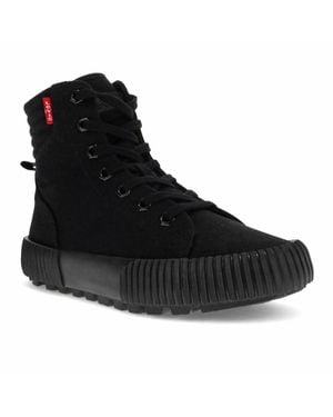 Levi's Olivia Cvs Canvas Hightop Fashion Sneaker Shoe - Black