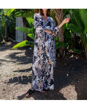 Jennafer Grace Santiago Noir Tunic Caftan Set - Green