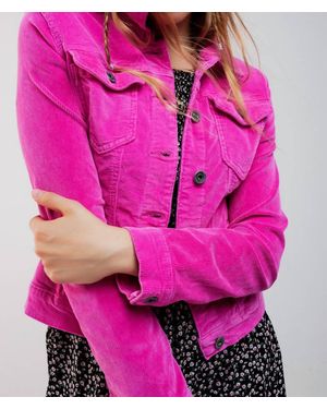 Q2 Fabulous Corduroy Jacket - Pink