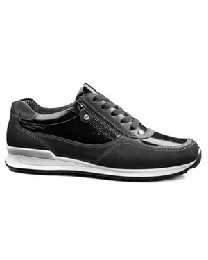 Ara Hollis Leather Sneakers - Black