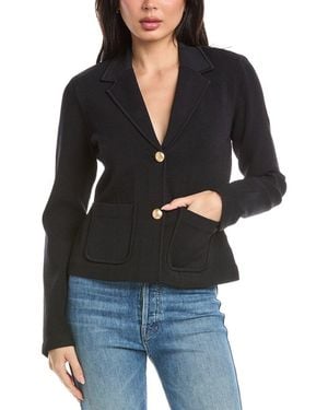 St. John Fitted Knit Jacket - Black