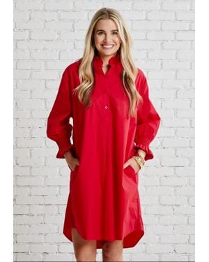 Caryn Lawn Kimberly Dress - Red