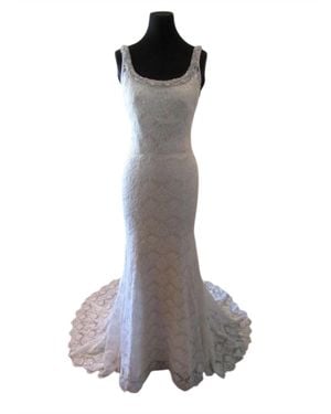 Allure Bridals Sleeveless Wedding Gown - Gray