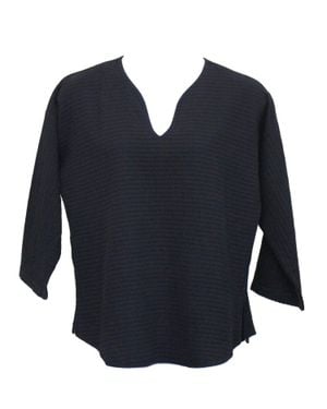 Athena Mirage Cotton Gauze Top - Blue