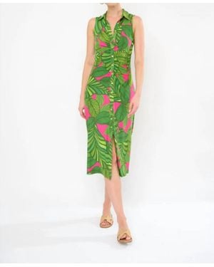 Flora Bea Farm Valle Long Dress - Green