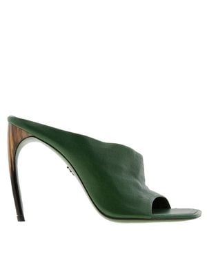 Ferragamo Ferragamo Nymphe X5 Nappa Leather Sandals - Green