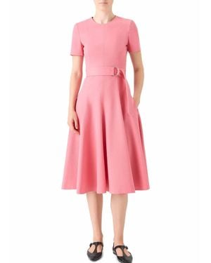 Akris Punto Crewneck Midi Dress - Pink