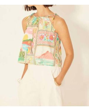 Bila77 Dover Capri Top - Yellow