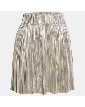 Isabel Marant Plisse Delpha Mini Skirt - Metallic