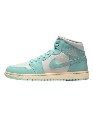 Nike Air Jordan 1 Mid Sail Light Dew - Blue
