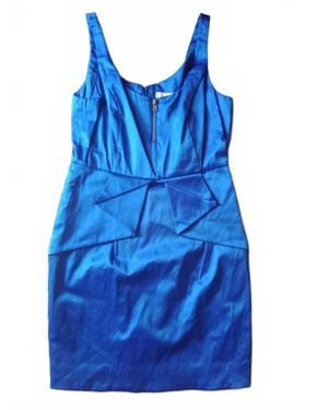 BCBGeneration Ruffle Waist Tank Dress - Blue