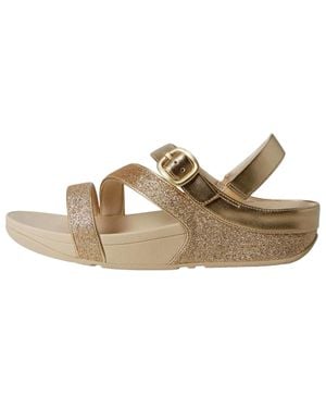 Fitflop Skinny Ii Glitterdust Z-Strap Sandals Platino Jl8-675-050 - Natural