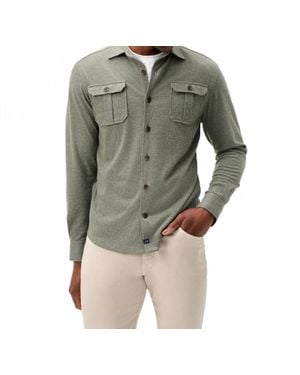 Johnnie-o Sequoia Twill Solid Lodge Shirt - Green
