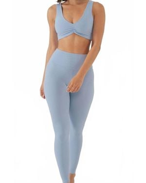 Montce Rib Classic Legging - Blue