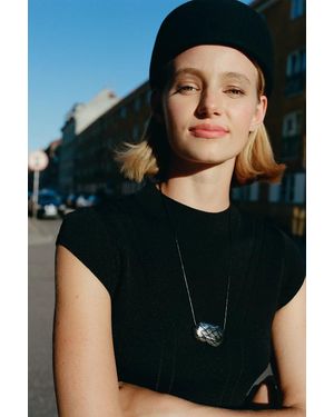 Heaven Mayhem Julia Net Necklace - Black