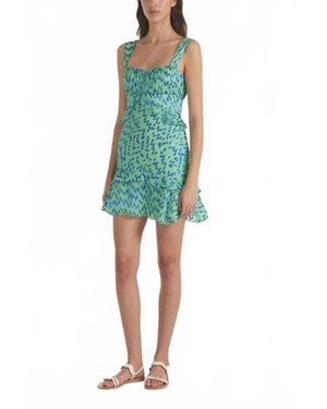 Saloni Chandra Sleeveless Short Dress - Green