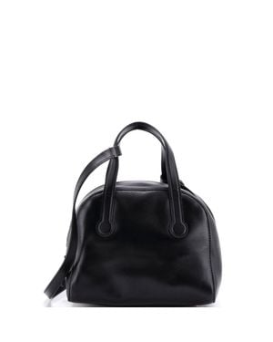 The Row Sporty Bowler Bag Leather 9 - Black