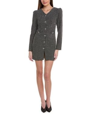 Lea & Viola Tweed Mini Dress - Black