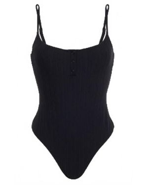 Onia Ribbed Jersey Bodysuit - Black