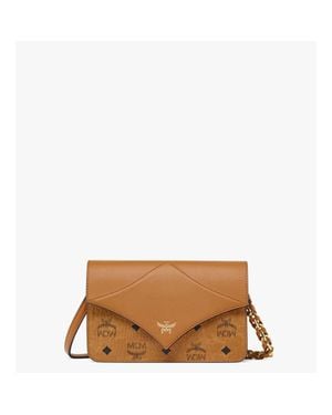 MCM Diamond Shoulder Bag - Brown