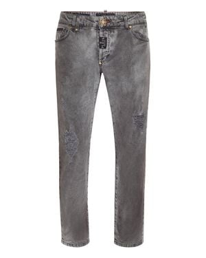 Philipp Plein Skinny Fit Pants - Gray