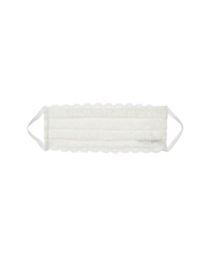 Cosabella Never Say Never Pleated Face Mask - White