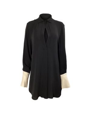 Petar Petrov Button-Up Top - Black