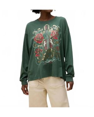 Daydreamer Chris Stapleton Long Sleeve Top - Green
