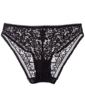 Wolford Straight Laced Bikini Brief - Black