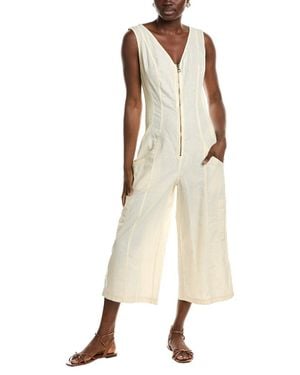 XCVI Norris Linen-Blend Jumpsuit - Natural