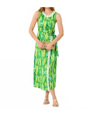 Lilly Pulitzer Fresia Stretch Maxi Shift Dress - Green