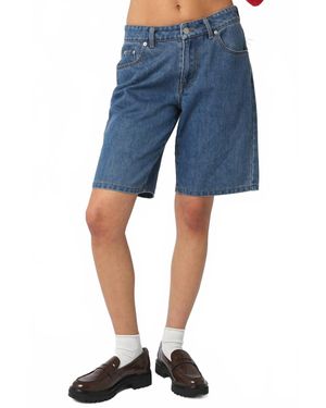 Olivaceous Ashly Bermuda Shorts - Blue