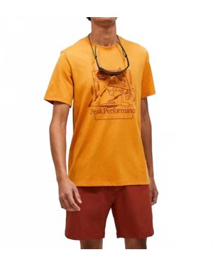 Peak Performance Explore Logo Tee - Orange