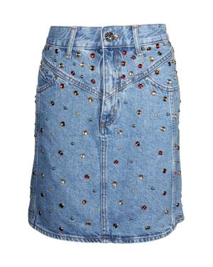 Sandro Rubyn Stud-Embellished Skirt - Blue