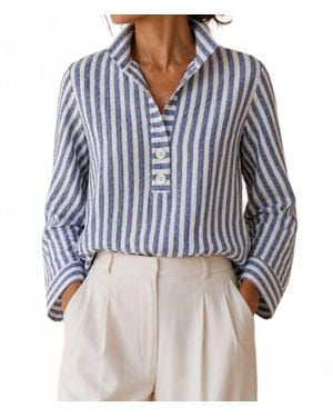 J'Envie/Eli The First Class Tunic Top - Blue