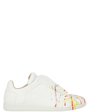 Maison Margiela Future Paint-Splatter Low-Top Sneakers - White