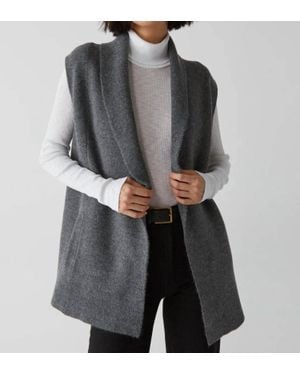 Michael Stars Tyler Compact Collared Vest - Black