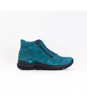Wolky Why Lace-Up Boot - Blue