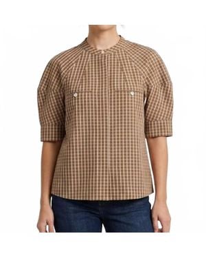 Lanhtropy Cambria Poplin Shirt - Brown