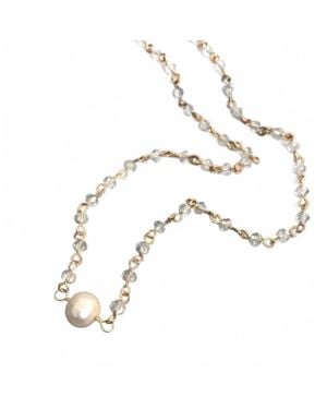 Pretty Simple Freshwater Pearl Choker Necklace - Metallic