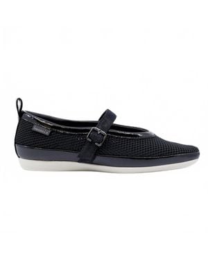 Bussola Vanya Nero Knit Mesh Mary Jane - Black