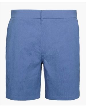 Greyson Clothiers Rhodes Seersucker Shorts - Blue