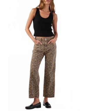 AMO Billie Wide Straight Leg Jeans - Black