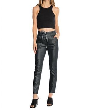 Juicy Couture Coated Easy Skinny Jogger Pant - Black