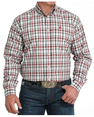 Cinch Long Sleeve Plaid Shirt - Multicolor