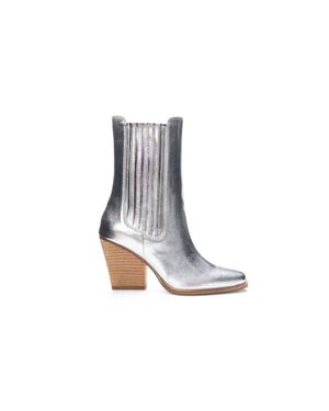 Chinese Laundry Metallic Western Casual Boot - White